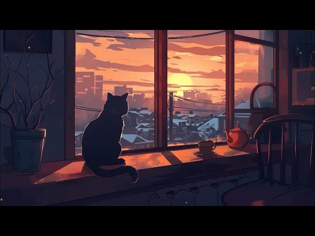 Cute cat 💓 Lofi cat // ⟦ good mood lofi hip hop ⟧ 💓 Chill Study Session With Lofi Music class=