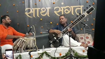 Sh.harvinder sharma ji (sitar) and Sh.jaidev jai (Tabla) performing in Saath Sangat
