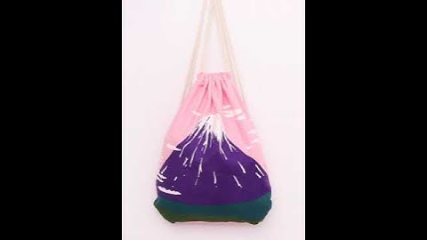 Original canvas DrawString backpack school bag.avi