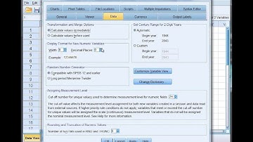 007 Modifying Default Options in SPSS