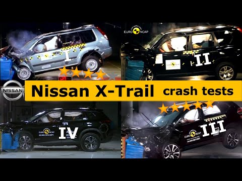 Nissan X-Trail Crash Test (1 2 3 4 ) all generations (Euro NCAP)