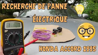 Honda Accord #12 Recherche de panne problème démarrage