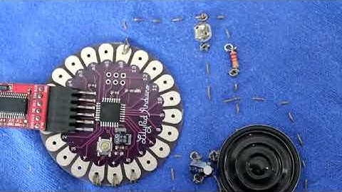 Lilypad arduino light sensor to speaker on Vimeo