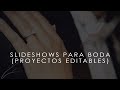 3 Slideshows para BODA (Proyecto Editable) | Premiere Pro