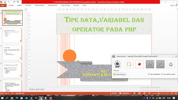 PRAKTIK WEB PENGGUNAAN TIPE DATA,VARIABLE DAN OPERATOR PADA PHP