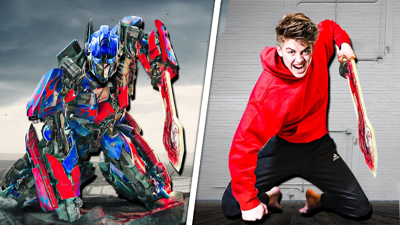 Transformers Stunts In Real Life! - Challenge