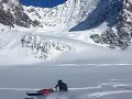 How to Travel across a Glacier on a Snowmobile or Skis (as safe as possible)- Truck House Life Ep 7