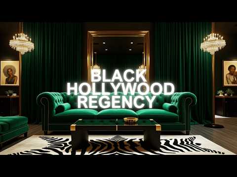 OPULENCE UNLEASHED | Black Hollywood Regency Interior Design for Your ...
