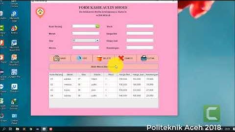 Aplikasi Penjualan Sepatu dengan Java Visual dan Mysql