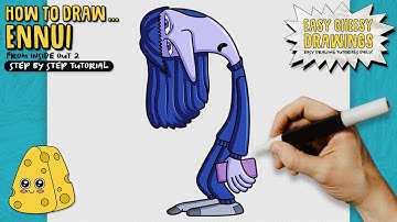 How to Draw ENNUI 🥱🟣 (Inside Out 2) | Easy Step-By-Step Drawing Tutorial