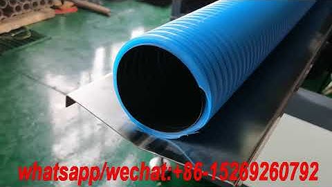 40-250mm HDPE double wall corrugated pipe making machine DWC pipe making machine