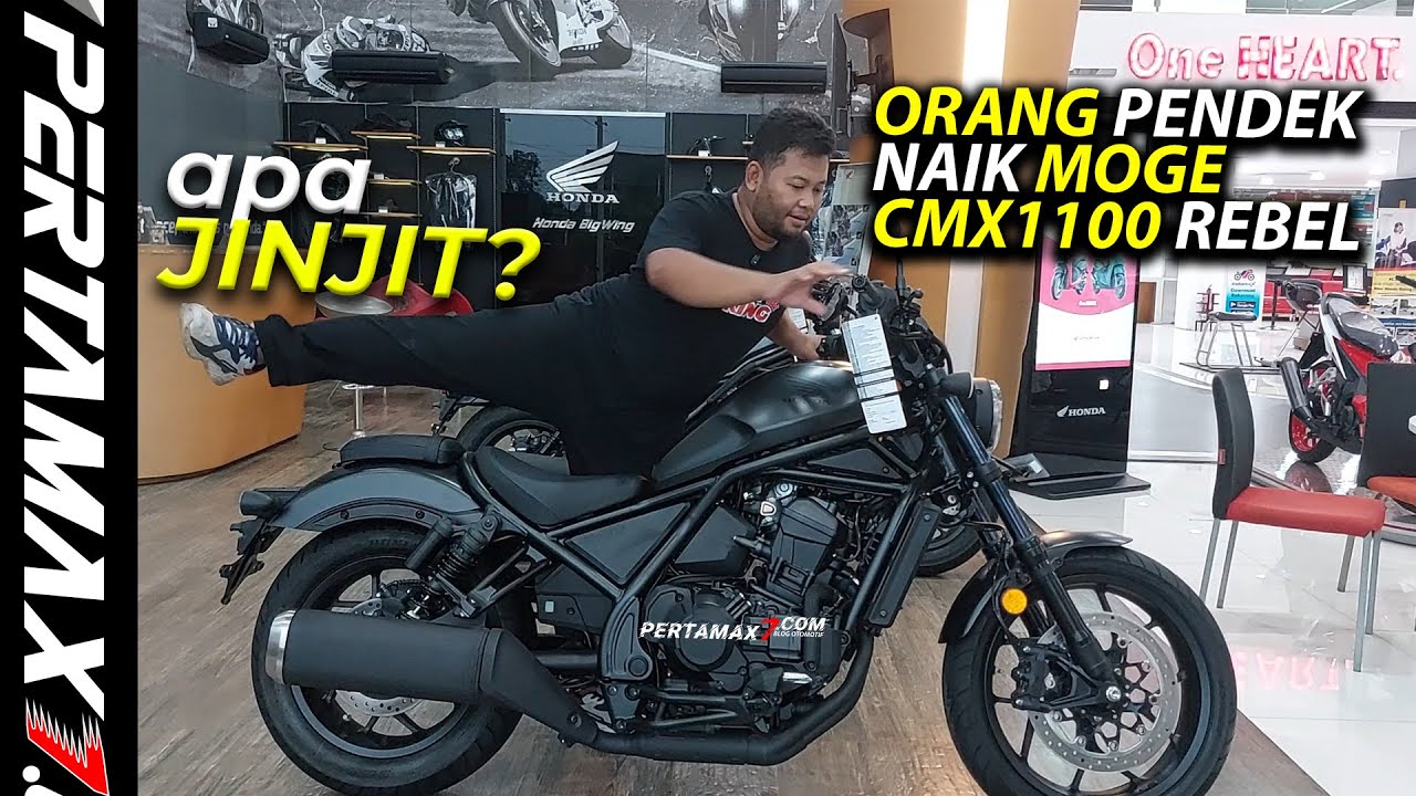 REVIEW Orang Pendek Naik Moge Honda CMX 1100 Rebel Cruiser DCT Anti Jinjit Club 