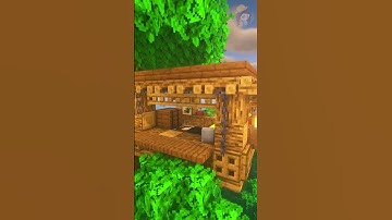 Minecraft - Let’s build a Jungle Tree House ! #Shorts