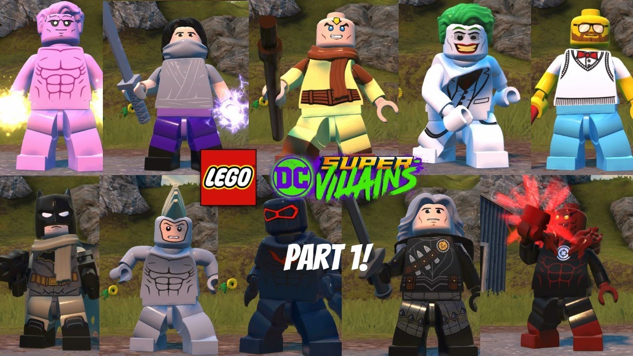 Making Every Character! Part 1 LEGO DC Super Villains YouTube