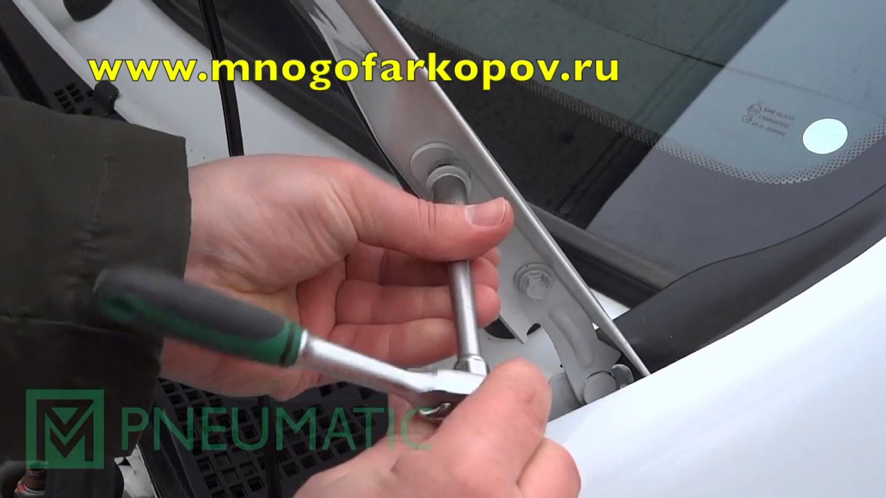Упор капота ларгус штатный