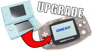 Actualizando la pantalla de una Gameboy Advance con un kit de pantalla de Nintendo DS