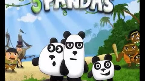 3 панды.  игра