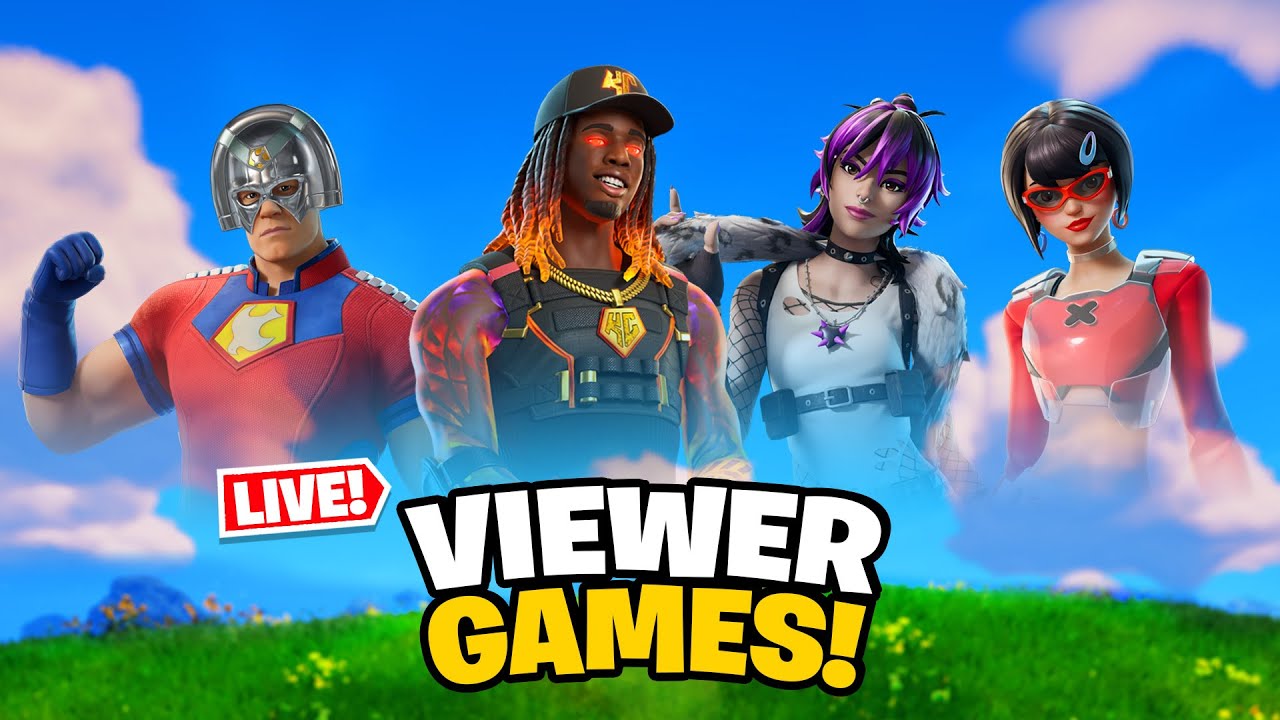 🔴LIVE! - Fortnite Viewer Games! (BR and Reload) !joinq