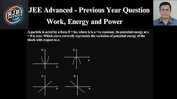 A particle is acted by a force F = kx, where k is a +ve constant  Its potential energy at x = 0 is z