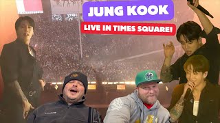 : BTS Jung Kook LIVE from Times Square REACTION