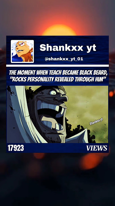 The moment when Marshall D. teach became Black beard 😱 #thatch #ace #blackbeard #onepiece