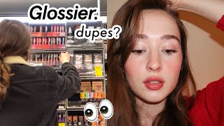 Trying YOUR Affordable Glossier Dupes! I'M SHOOK!!