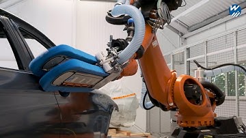 Vehicle Body Cleaning with Robot Sword Brush Laura® 160 (EN)