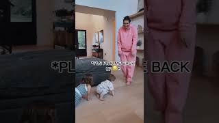 Grady Hates When Mommy Put Him Down