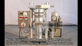 Mesin Cold Press Oil, Pemeras Minyak Hidrolik Serbaguna MKS-Hidro10