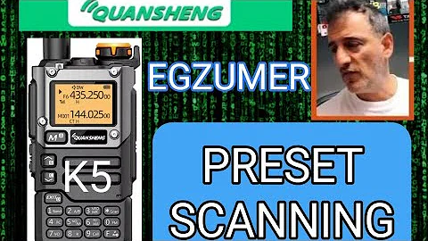 Quansheng K5/K6 Preset Scan Range Scanning