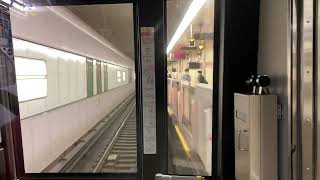 Osaka Metro御堂筋線30000系愛車6編成のなんばから大国町までの前面展望