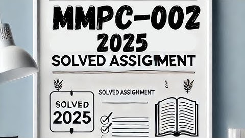 MMPC-002 solved assignment 2025-26 | MMPC-002 assignment 2026