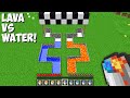 Which LIQUID is FASTER in Minecraft ? LAVA vs WATER ! (part 2)
