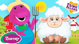 Sleep & Sheep! | Farm Animals Song for Kids | Barney the Dinosaur