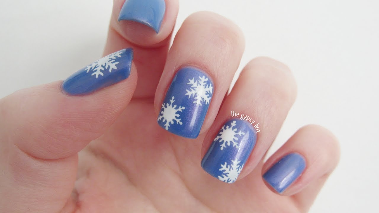 1. Easy Snowflake Nail Art Tutorial - wide 7