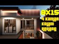 Desain Rumah 8x15 2 Lantai 4 Kamar & Kolam Renang Kontemporer Minimalis Modern Small House Design