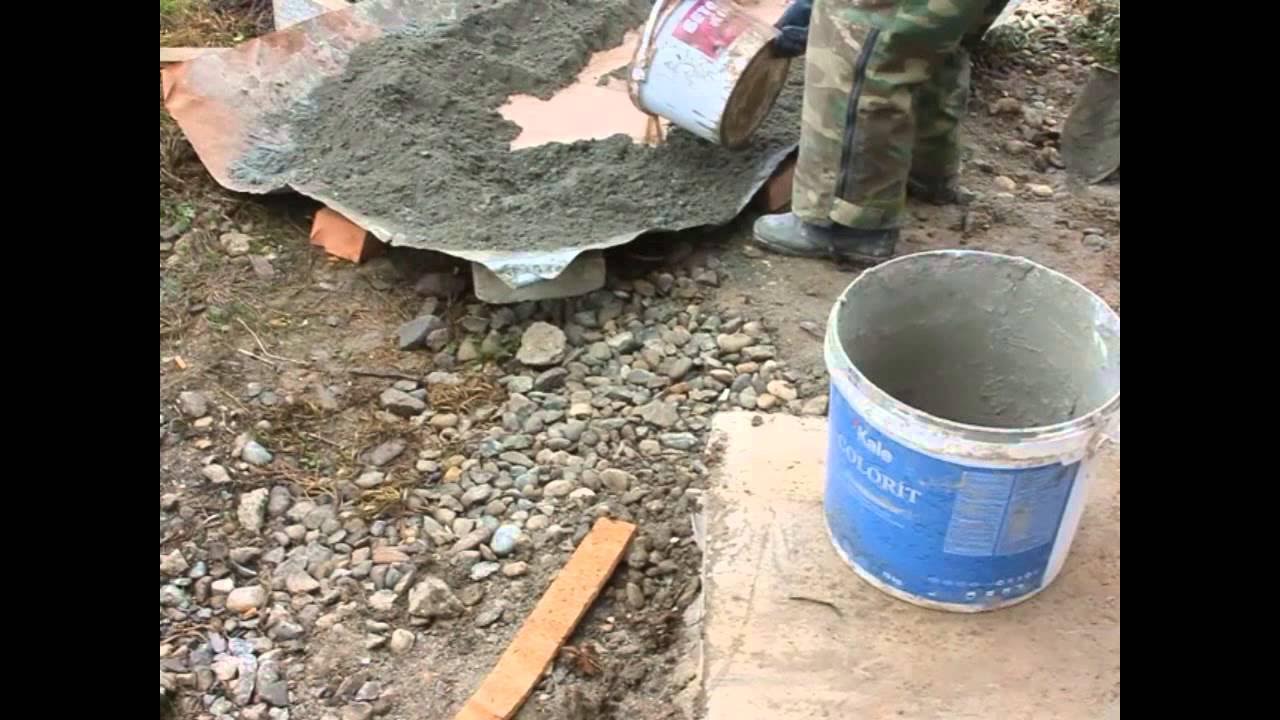 Как развести бетон самостоятельно - YouTube