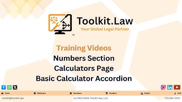 Toolkit.law Basic Calculator | Fast, Accurate Math for Legal Professionals