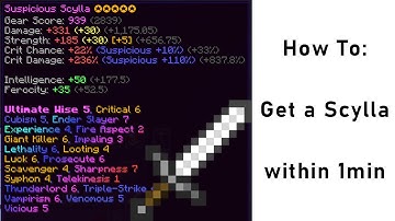How To: Get a Scylla within 1 minute | Also works with Hyperion | Hypixel Skyblock