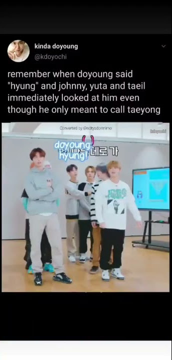 NCT Doyoung- 'Taeyong Hyung'