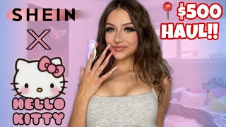 $500 SHEIN X HELLO KITTY TRY ON HAUL!