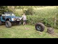 Spare tire stump pulling