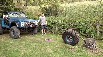 Spare tire stump pulling