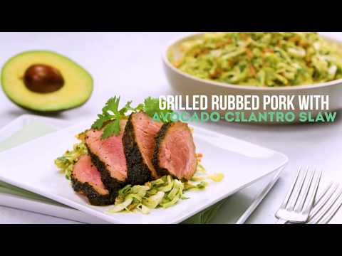 grilled-coffee-rubbed-pork-tenderloin-with-avocado-cilantro-slaw