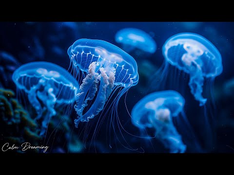 Peaceful Jellyfish Aquarium | The DEEPEST Healing Sleep:  Healing of Stress, Melatonin Release #3