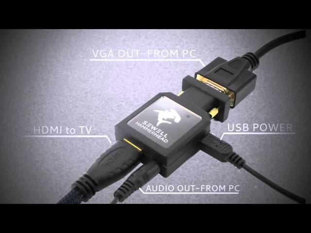 tetraeder Skat krak Convert VGA to HDMI with Audio (HDMI to VGA) — Sewell Direct