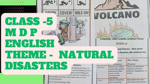 KVS MDP CLASS -5 to 8 ENGLISH || Theme : Natural Disasters #mdp #thelearninggallery #kvs