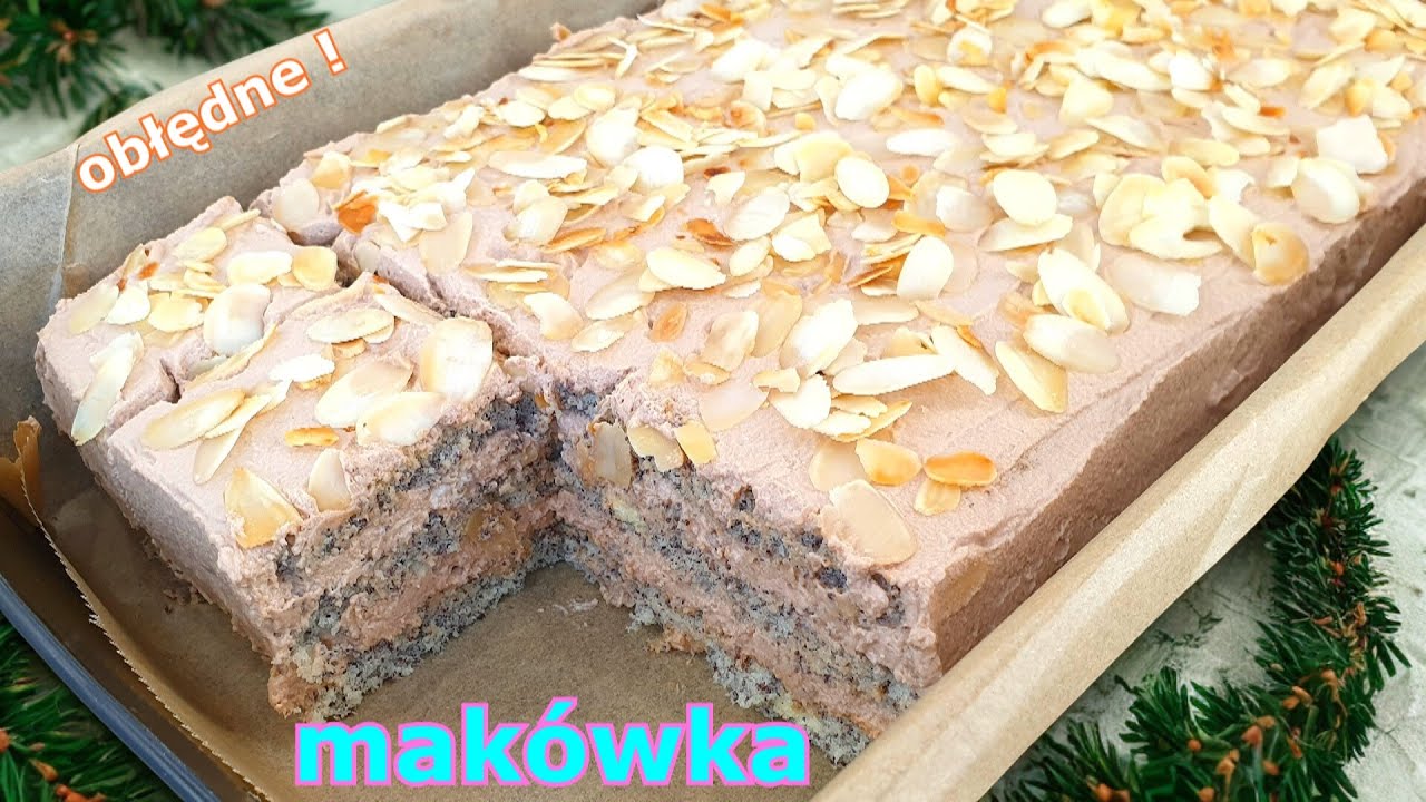 Быстрый новогодний торт с маком - тает во рту 🎄 нежный маковый торт с вкусным кремом ⭐