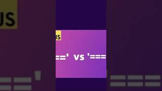 JavaScript == vs === Explained 🚀