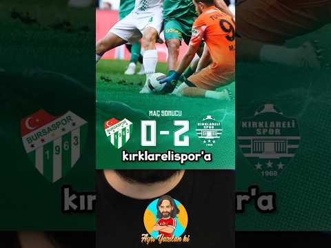 Bursaspor 2. Lig’e de Veda Etti! 😳 #futbol